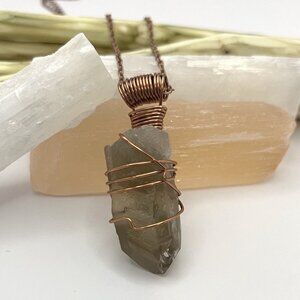Natural Medium Lemurian Citrine Pendant *Rarer Stone* (Reiki Infused)